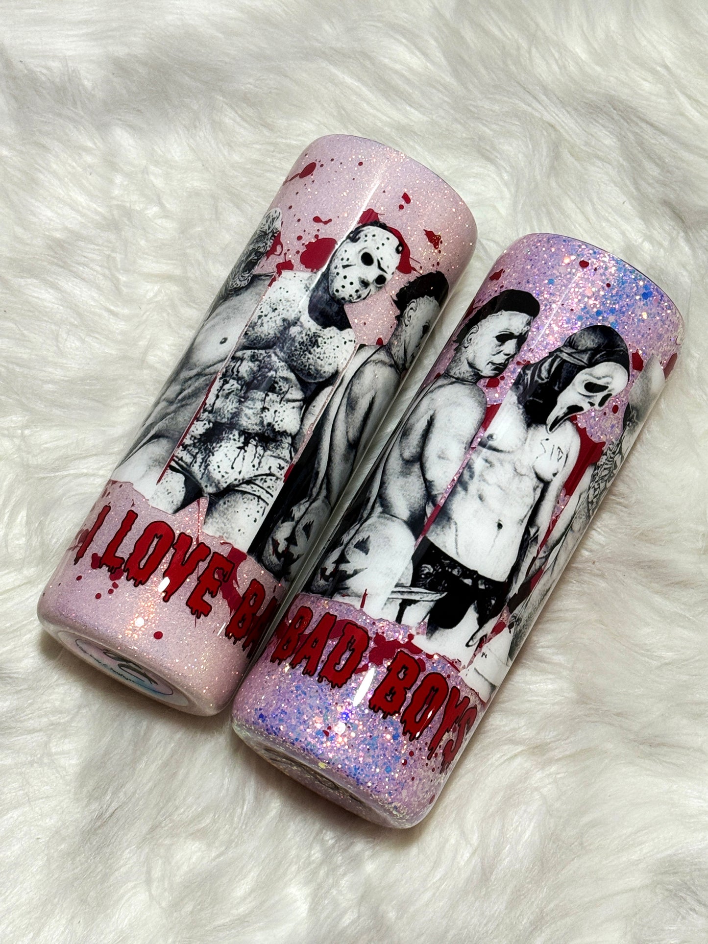I Love Bad Boys tumbler
