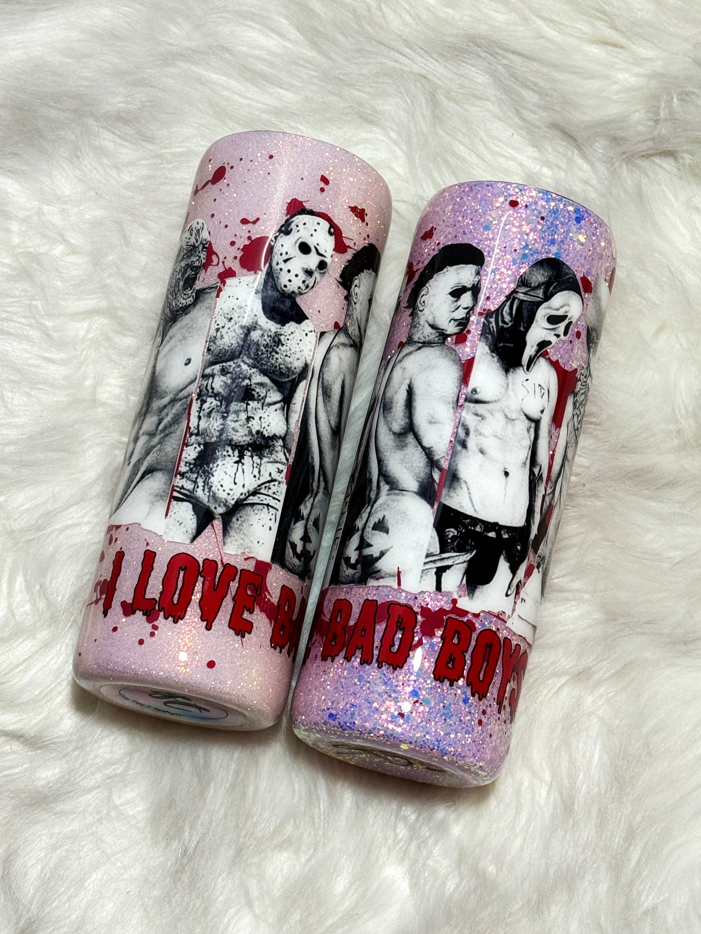 I Love Bad Boys tumbler