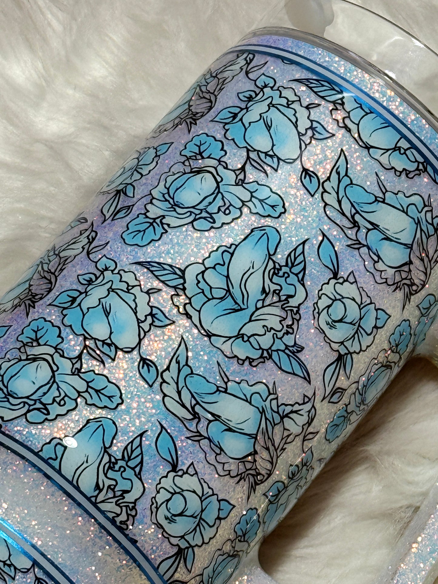 Fancy Dicks Floral Tumbler