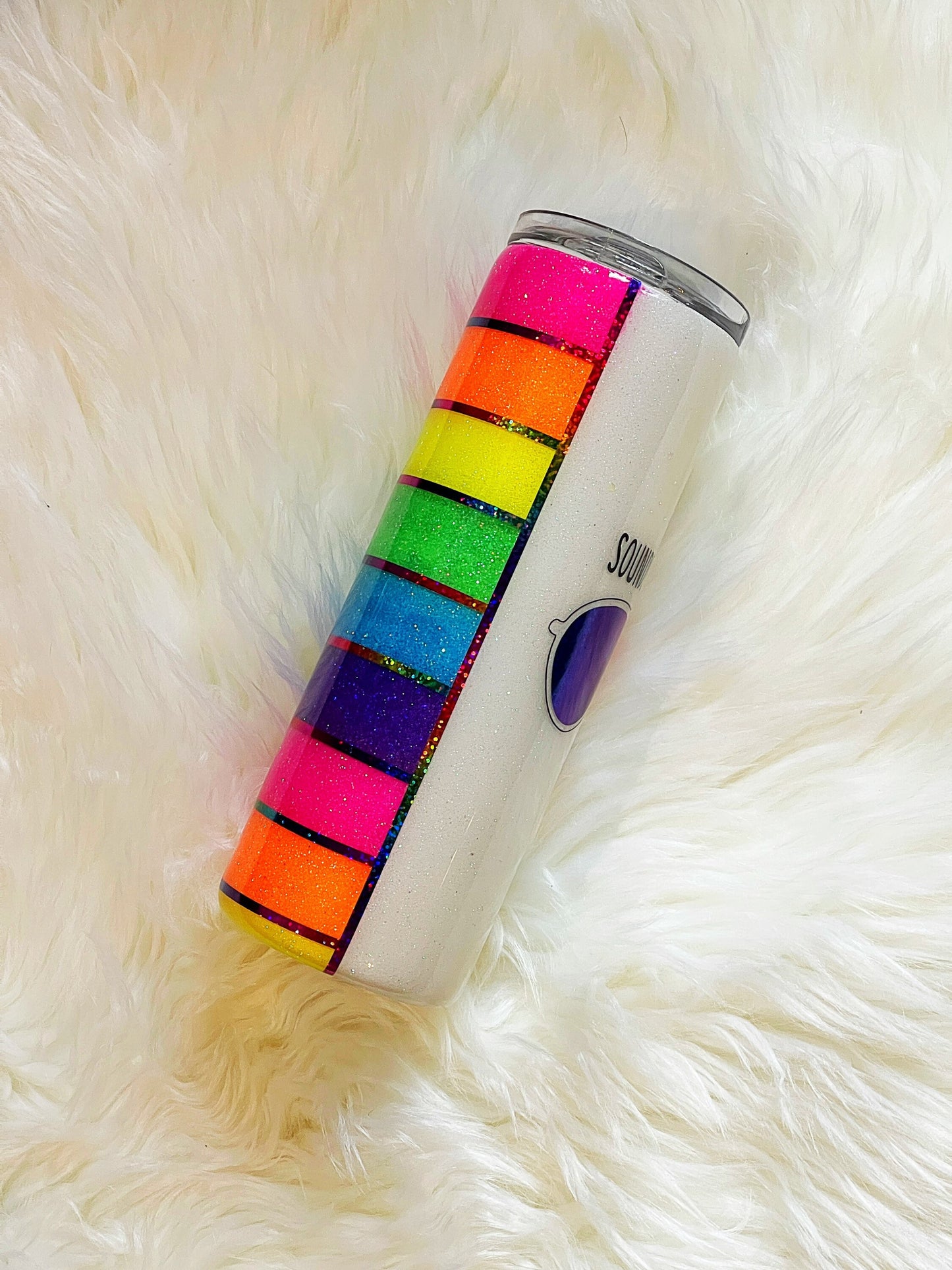 Sounds gay tumbler, rainbow tumbler, gay pride tumbler