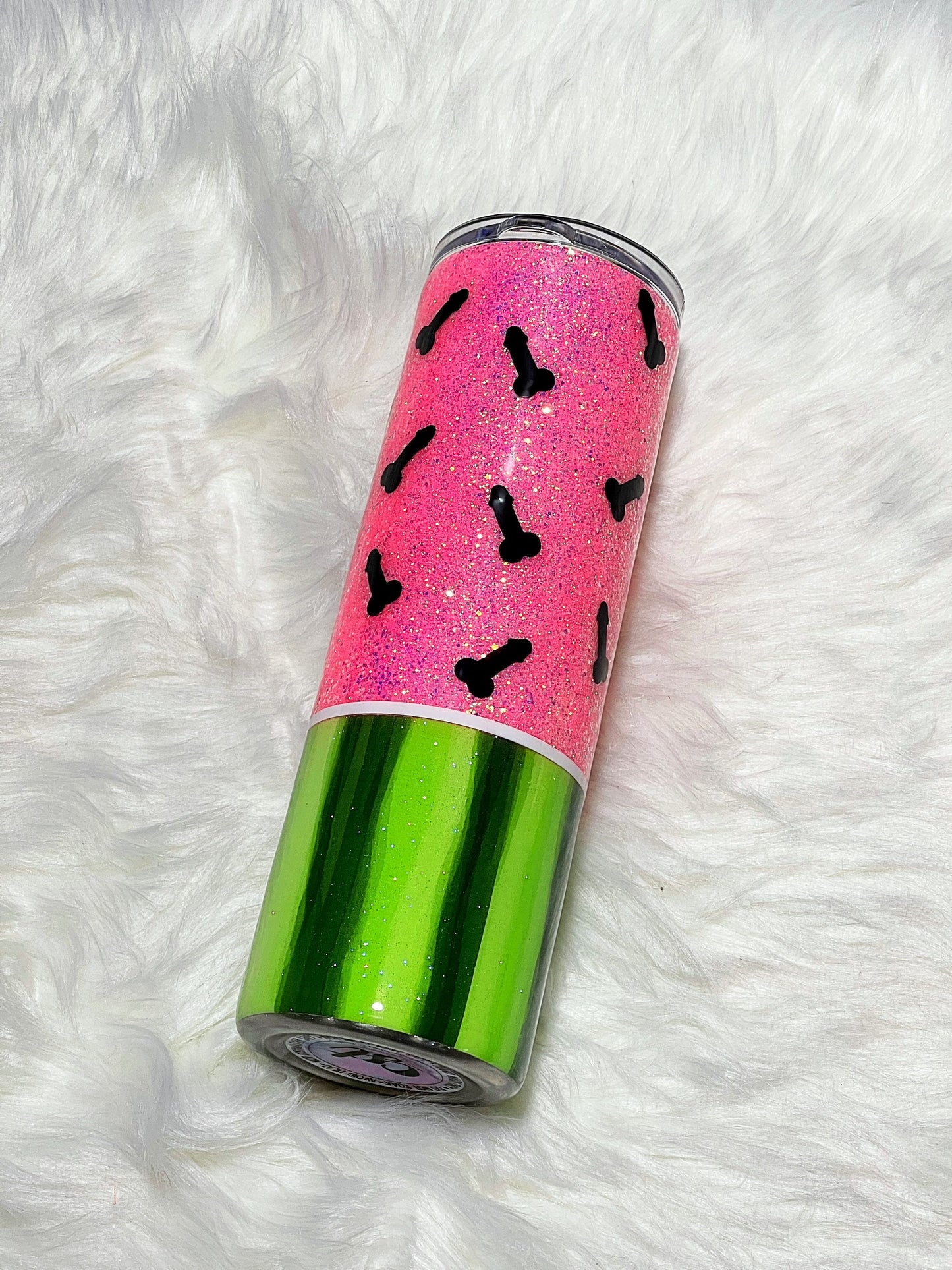 Watermelon tumbler/ naughty watermelon
