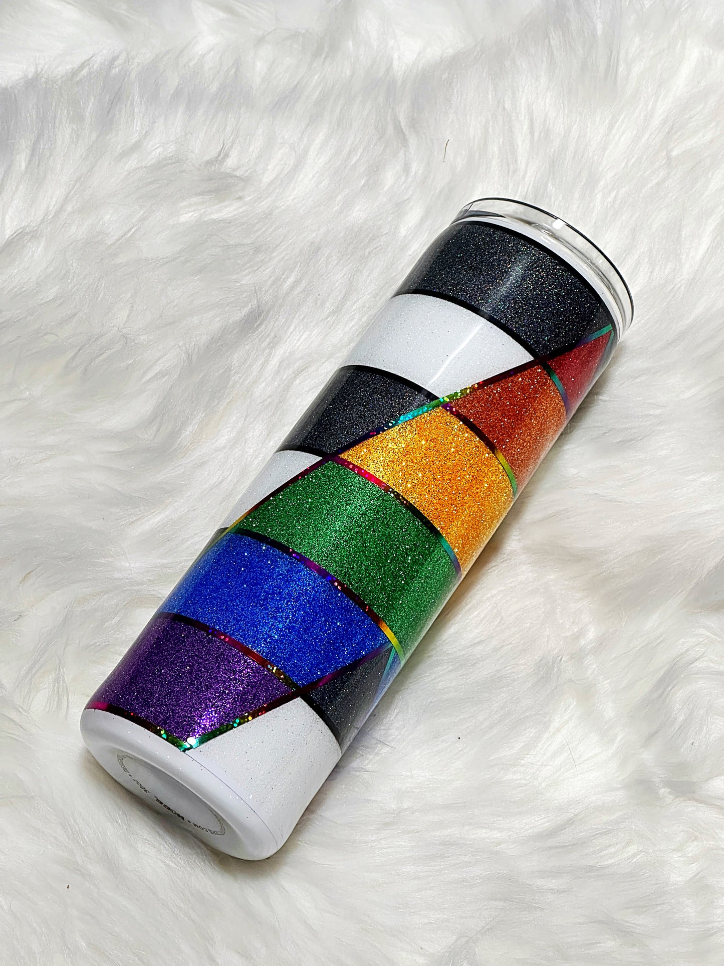 LGBTQ+ Ally glitter tumbler