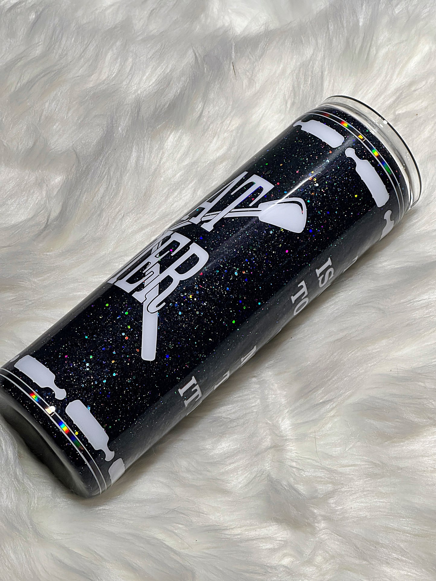 Brat Tamer glitter tumbler