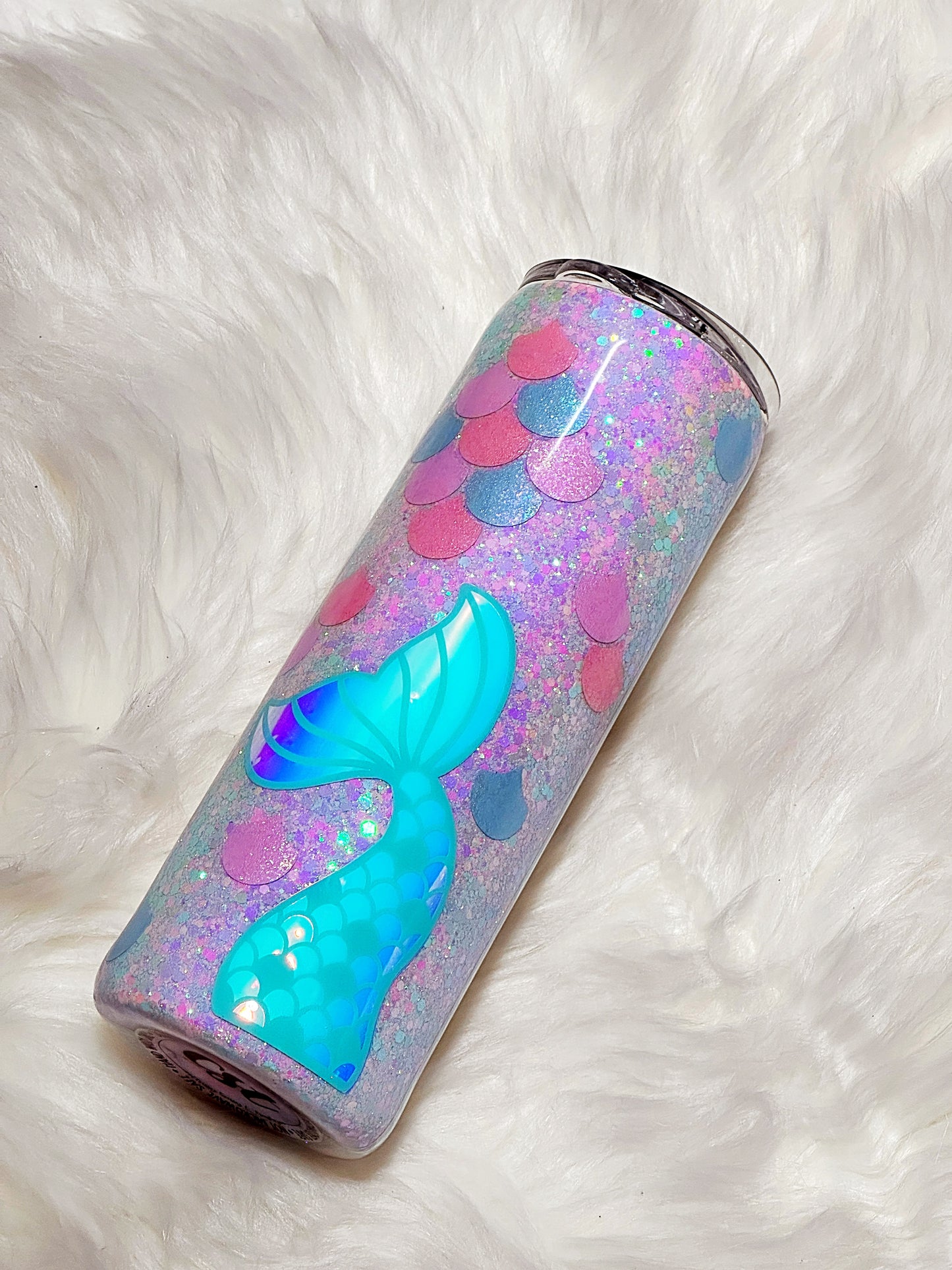 Mermaid hidden message tumbler