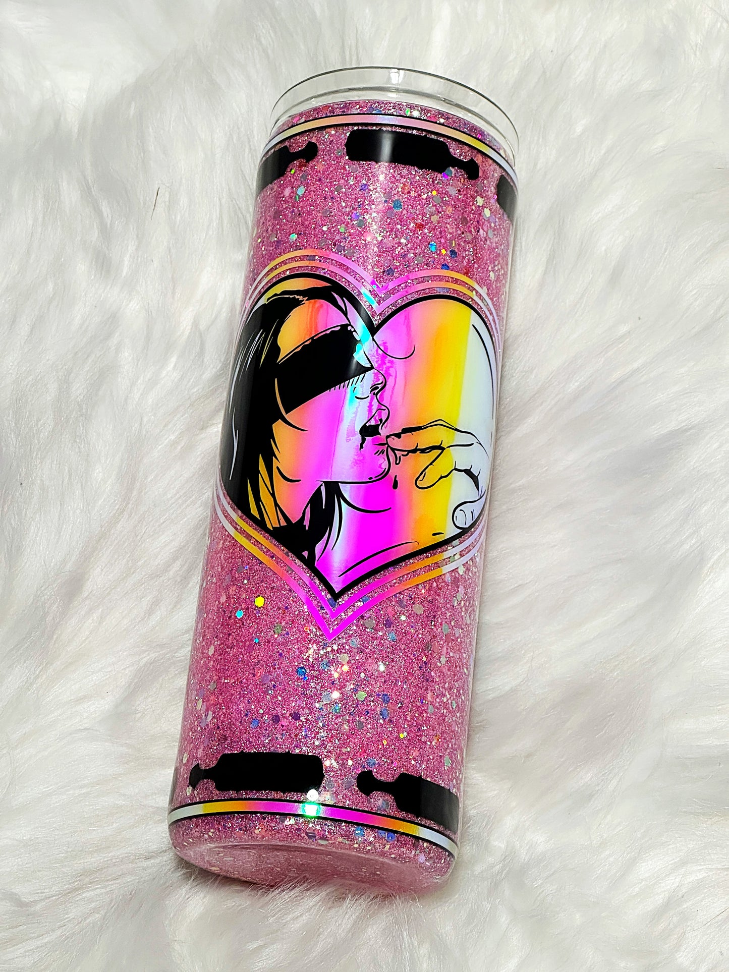 Rough Sex Ragdoll glitter tumbler