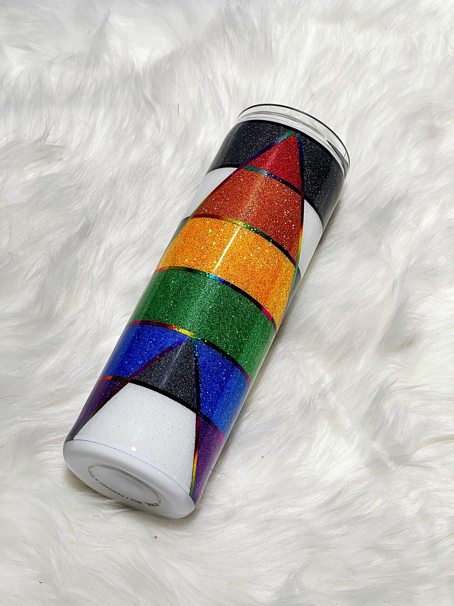 LGBTQ+ Ally glitter tumbler