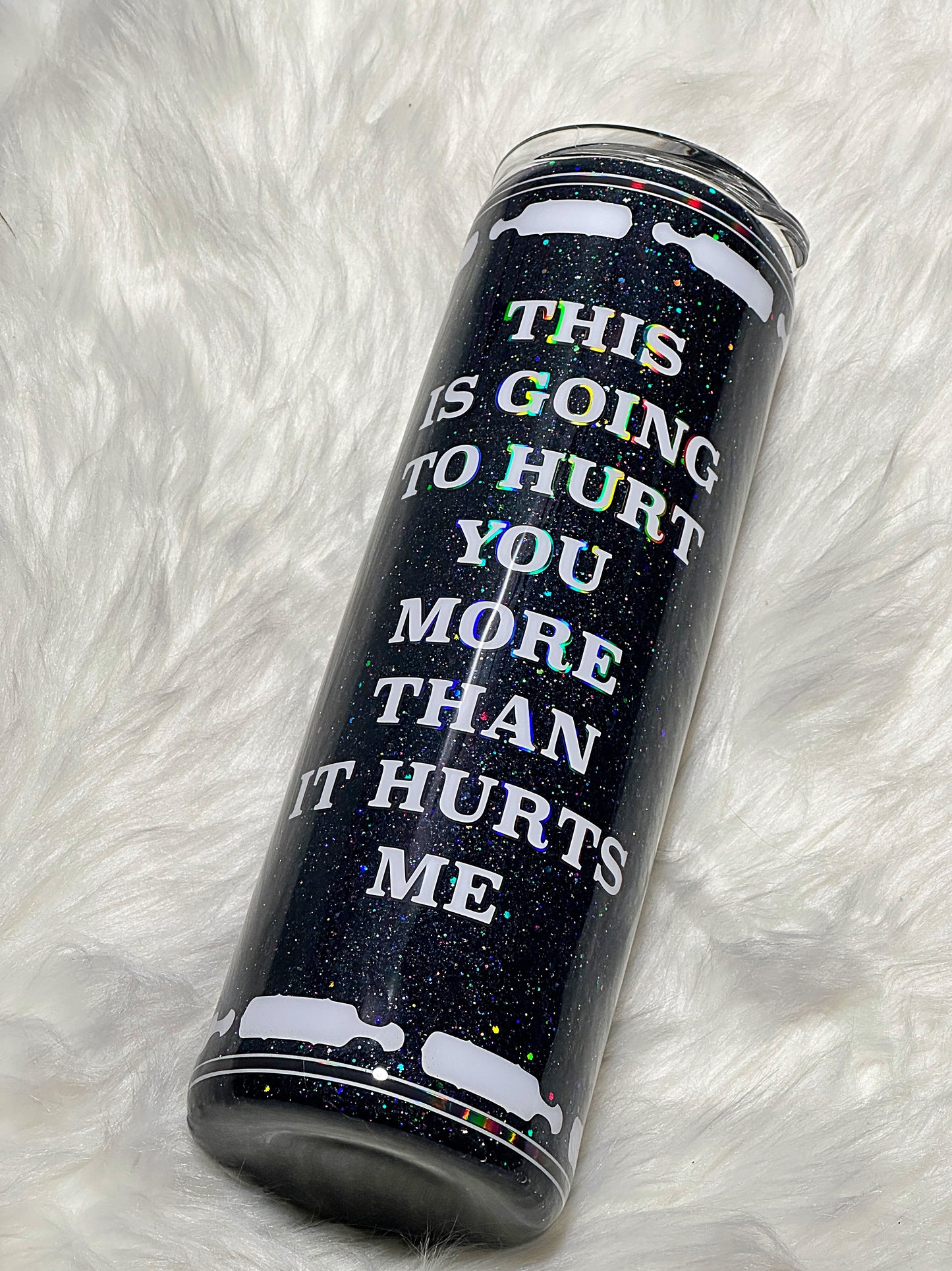 Brat Tamer glitter tumbler