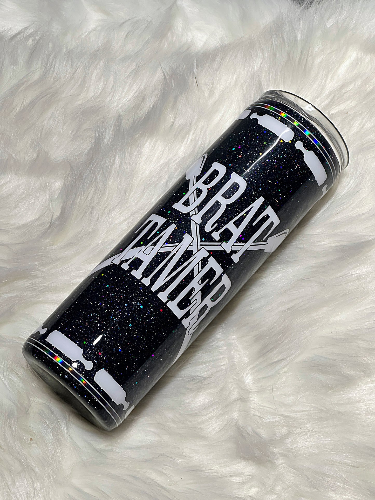 Brat Tamer glitter tumbler