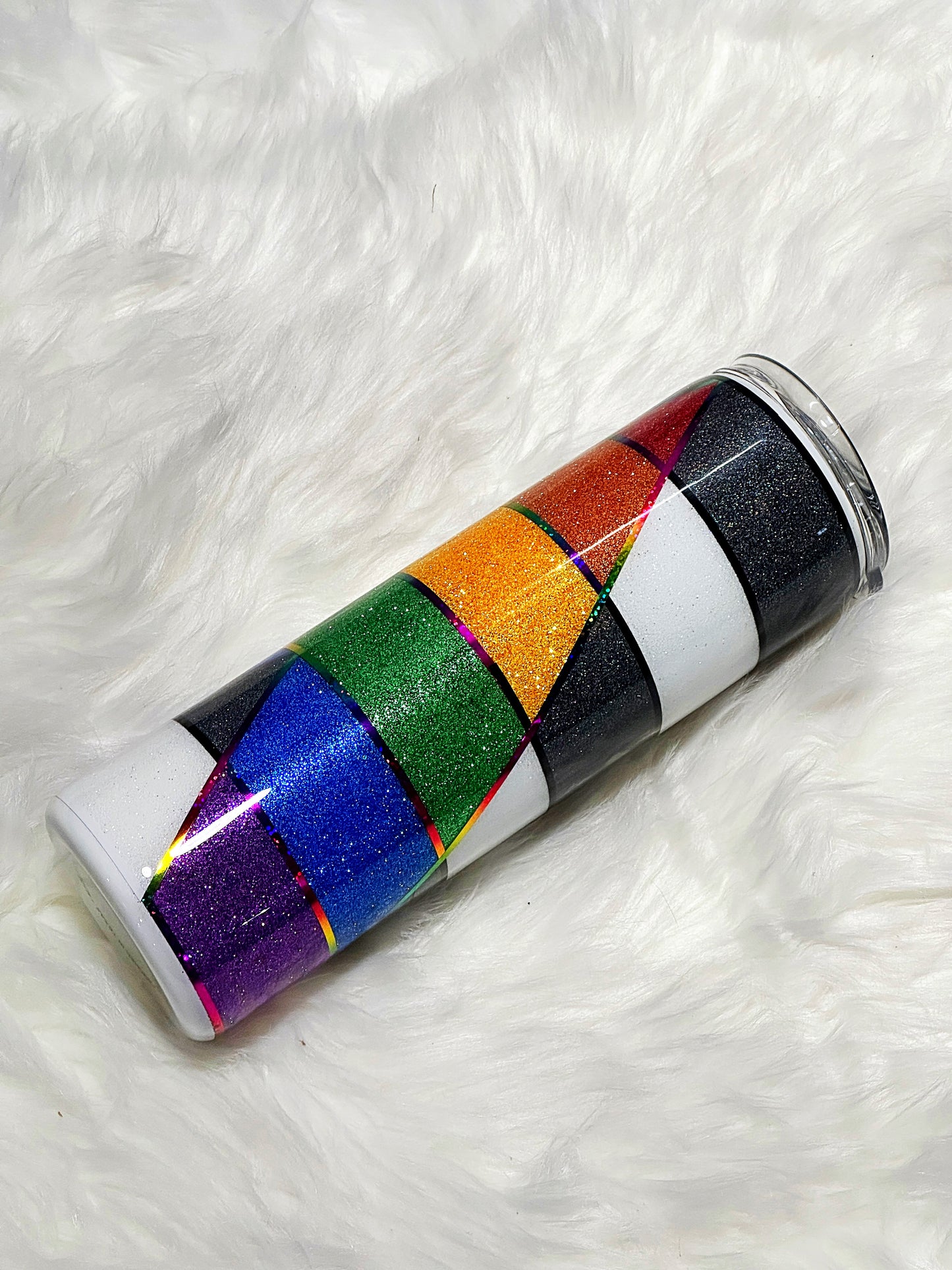 LGBTQ+ Ally glitter tumbler