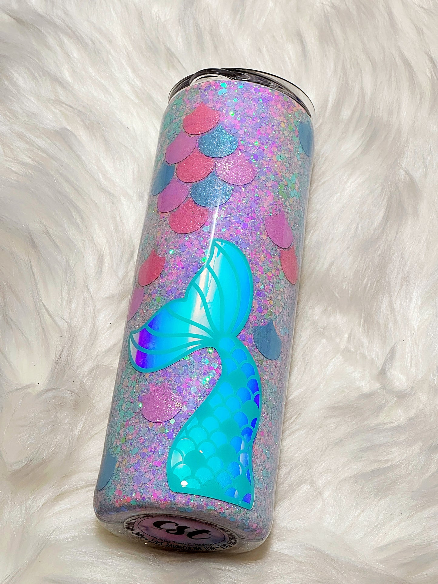 Mermaid hidden message tumbler