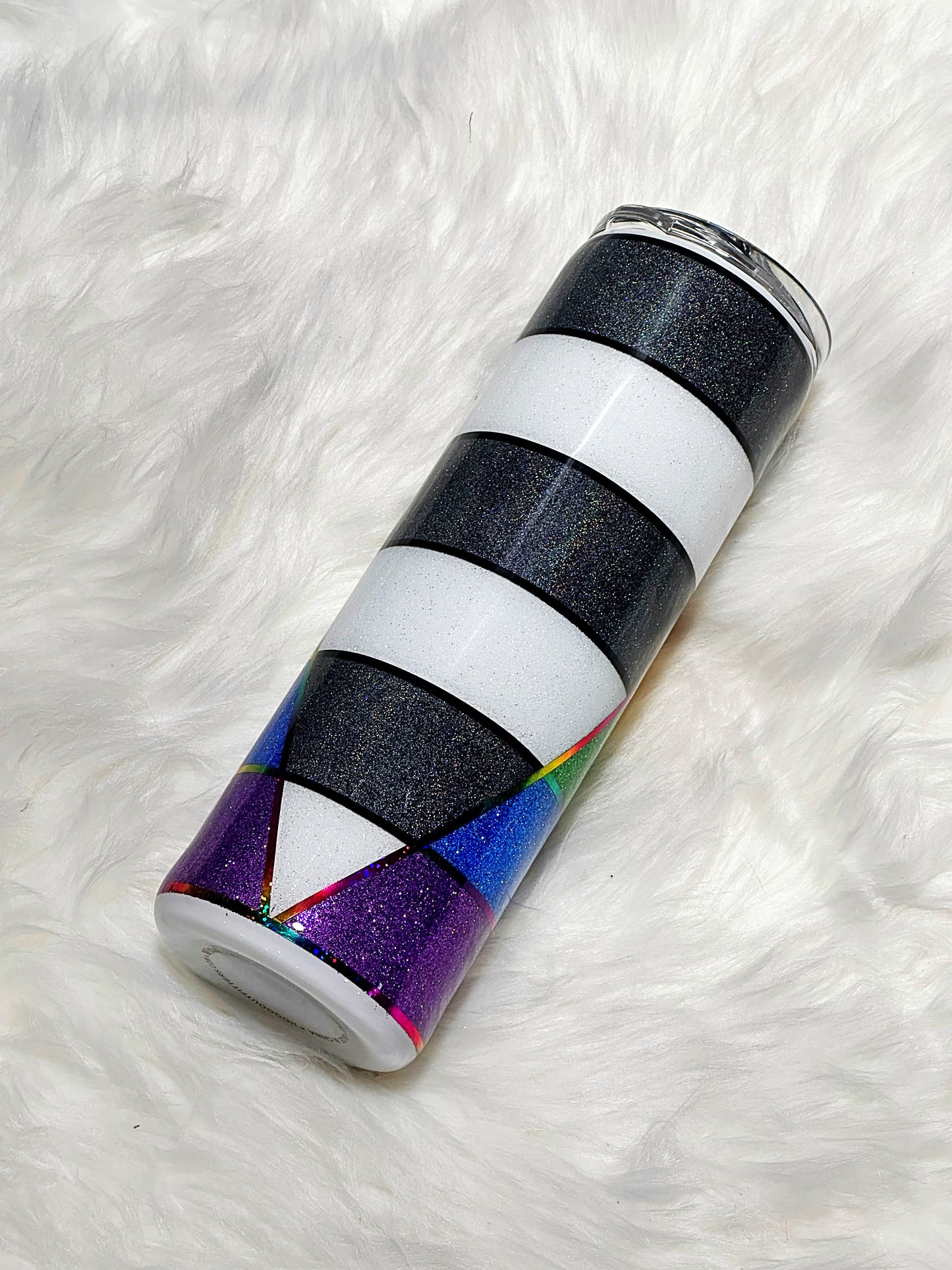 LGBTQ+ Ally glitter tumbler