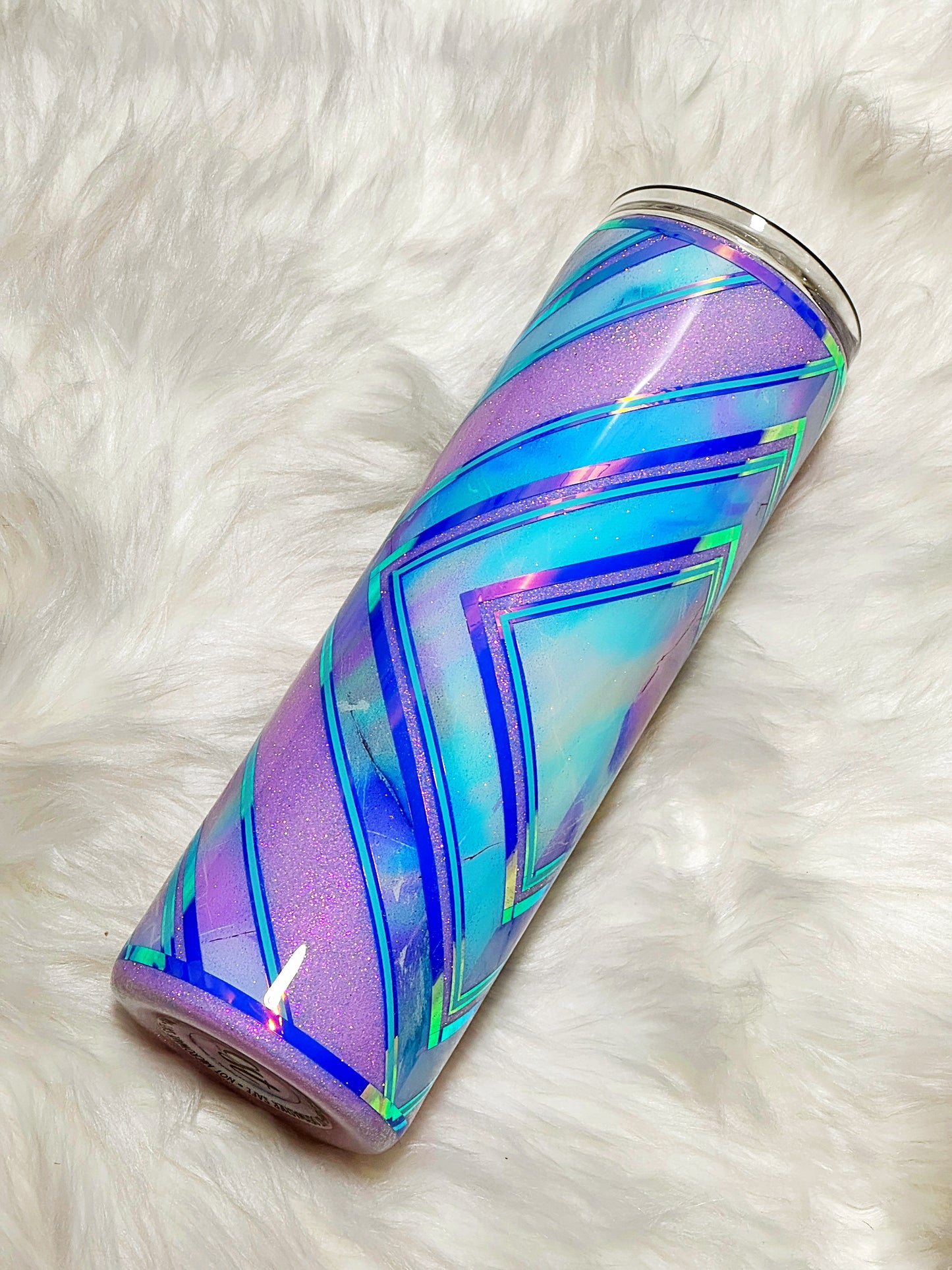 RTS teal and purple diamond 30oz