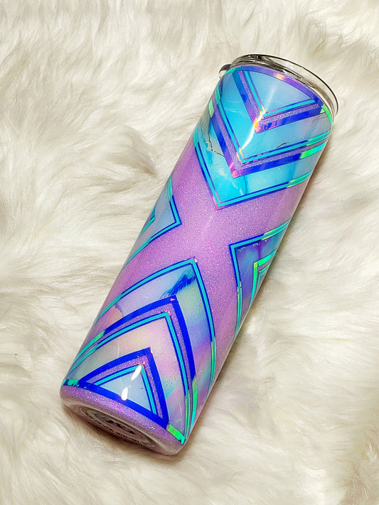 RTS teal and purple diamond 30oz