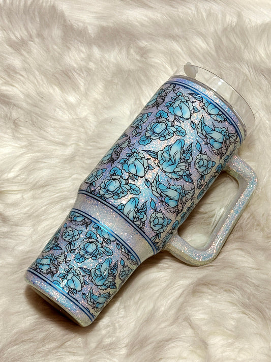 Fancy Dicks Floral Tumbler