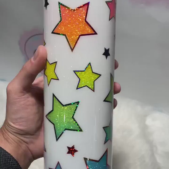 Rainbow star tumbler