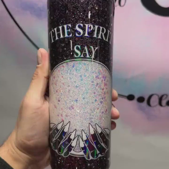 Crystal ball hidden message tumbler