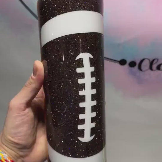 Classy Until Kickoff tumbler, football tumbler, nfl tumbler, sports tumbler