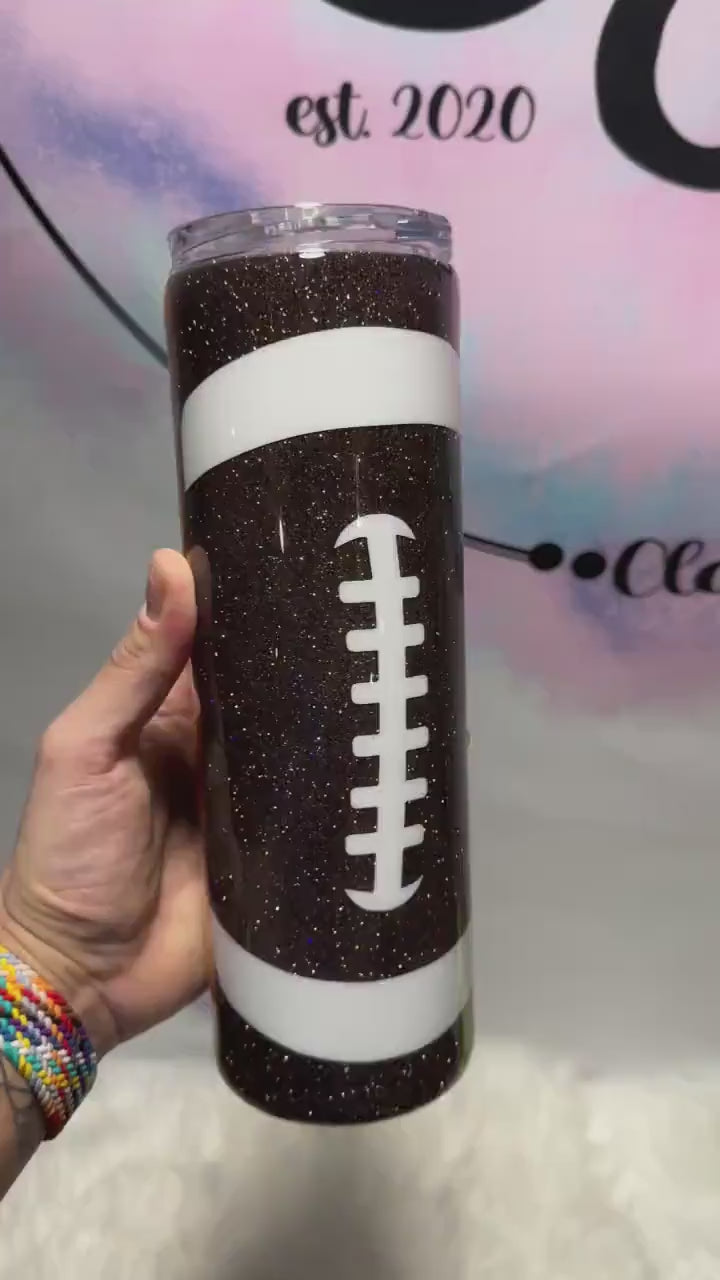 Classy Until Kickoff tumbler, football tumbler, nfl tumbler, sports tumbler