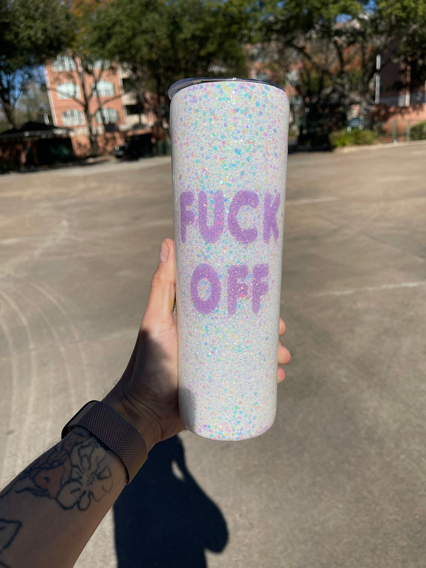 Funny tumbler, glitter tumbler, custom tumbler