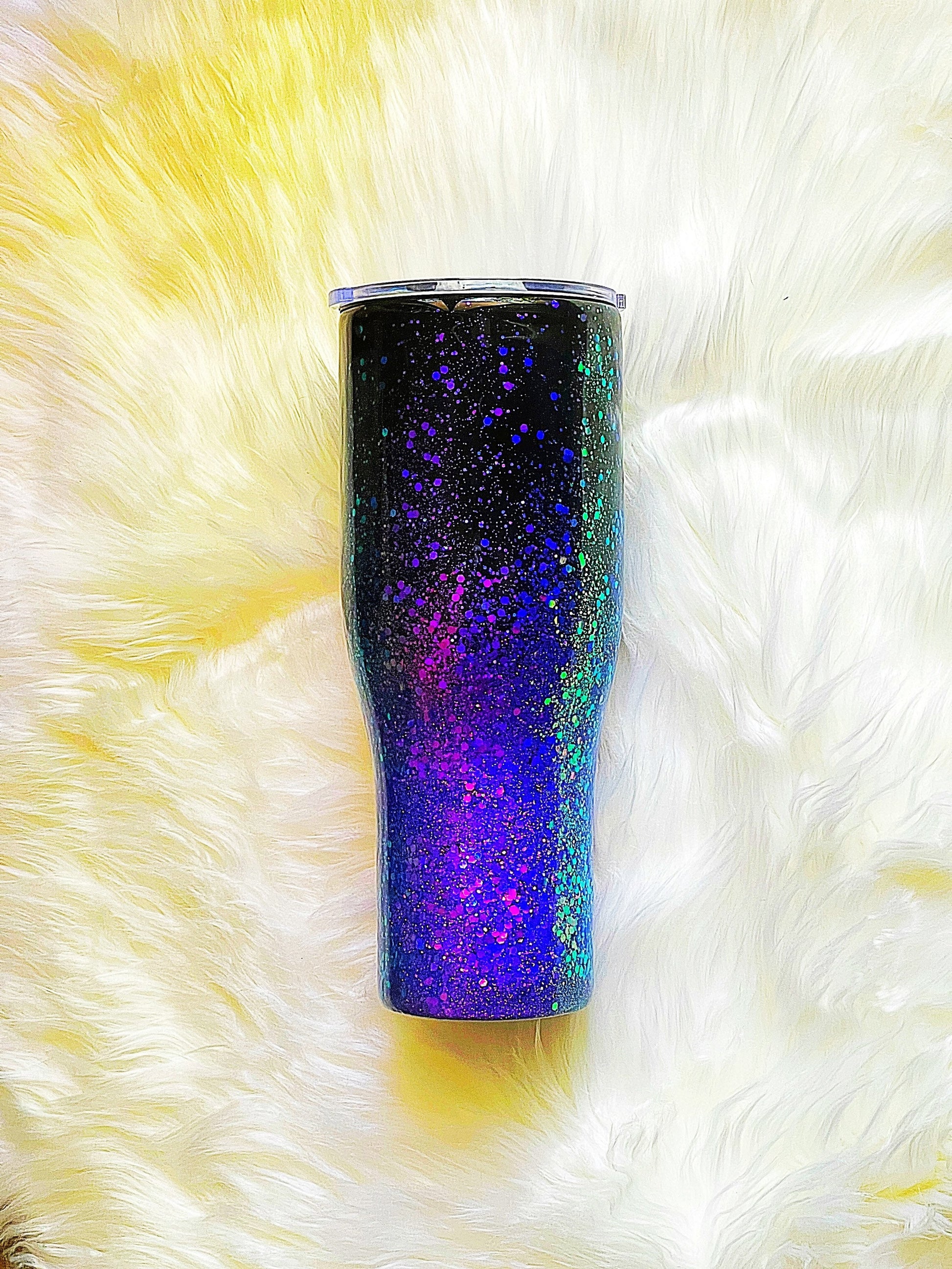 Purple glitter tumbler, glitter tumbler, color shift tumbler, custom tumbler