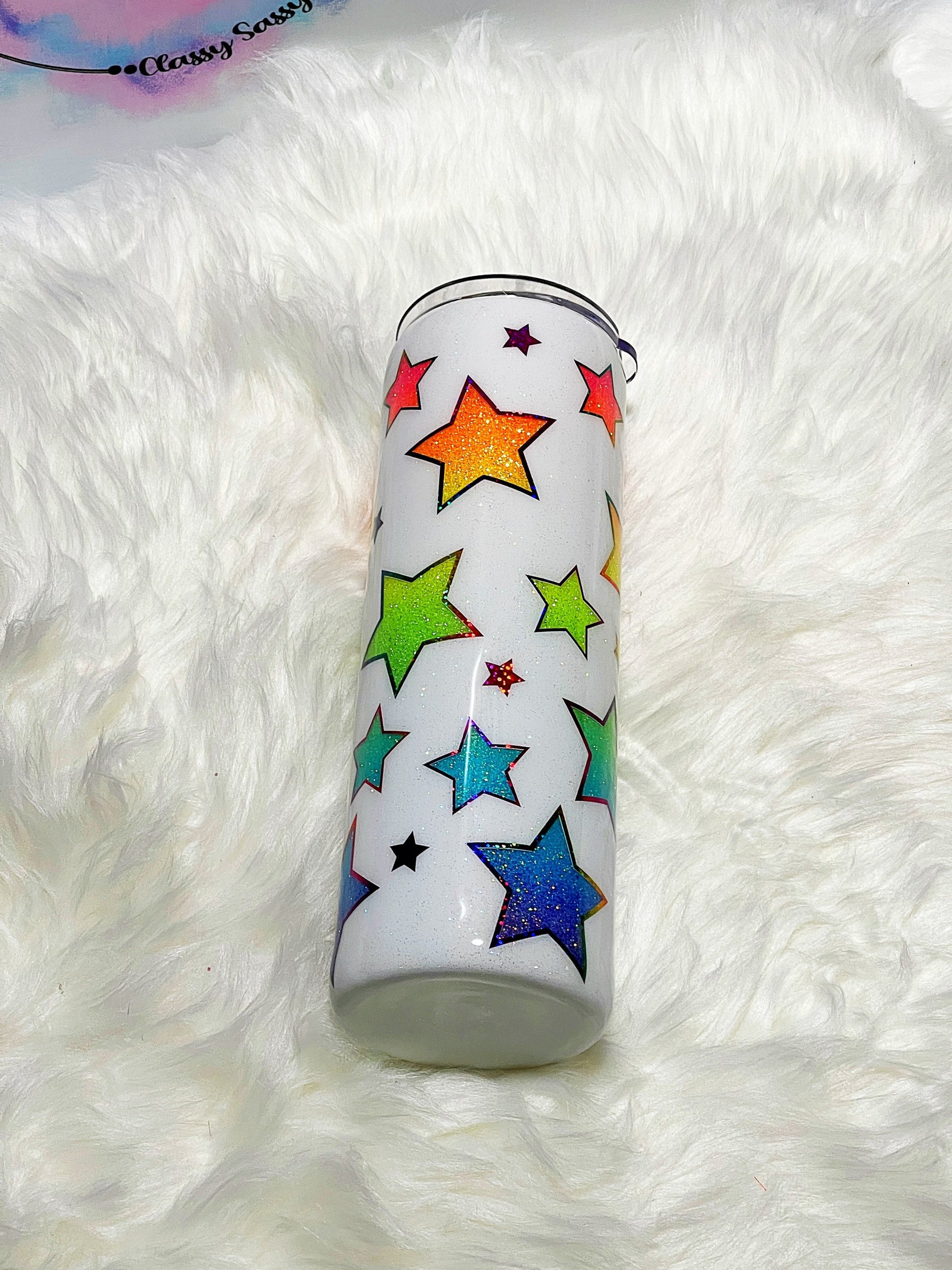 Rainbow star tumbler