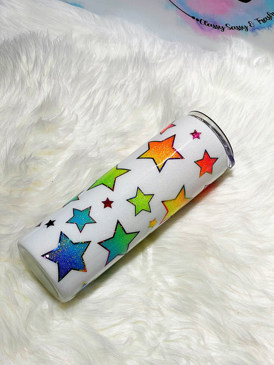 Rainbow star tumbler