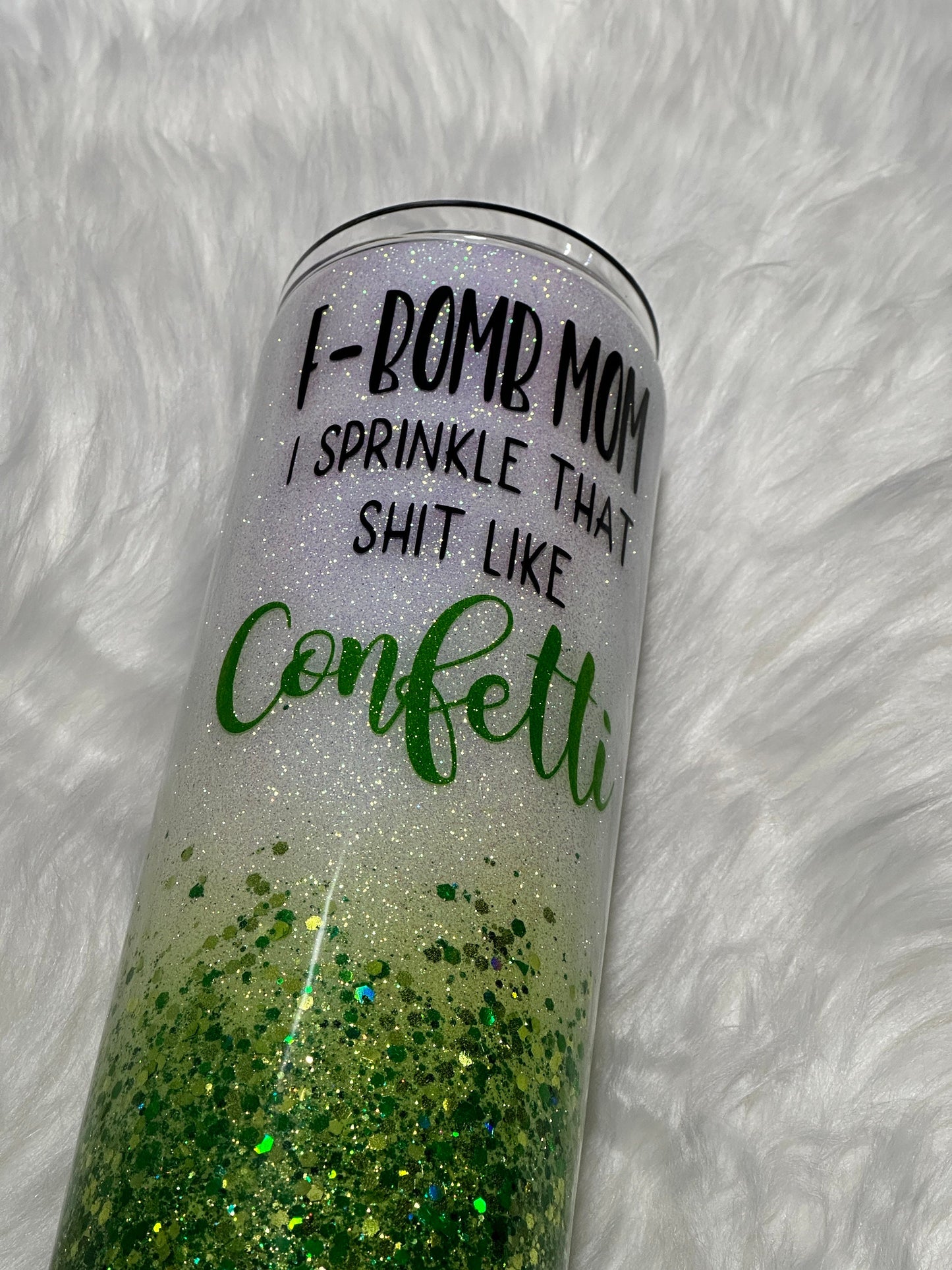 F-bomb mom tumbler pink or green!